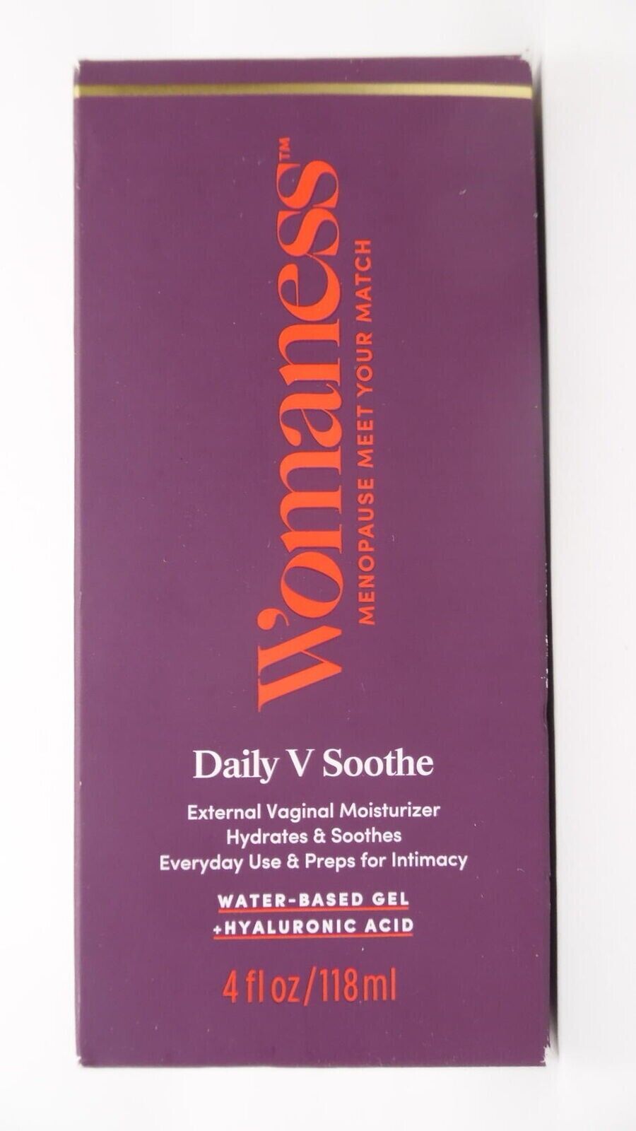 Womaness Daily V Soothe External Vaginal Moisturizer Water-based Gel, 4 Fl. Oz.