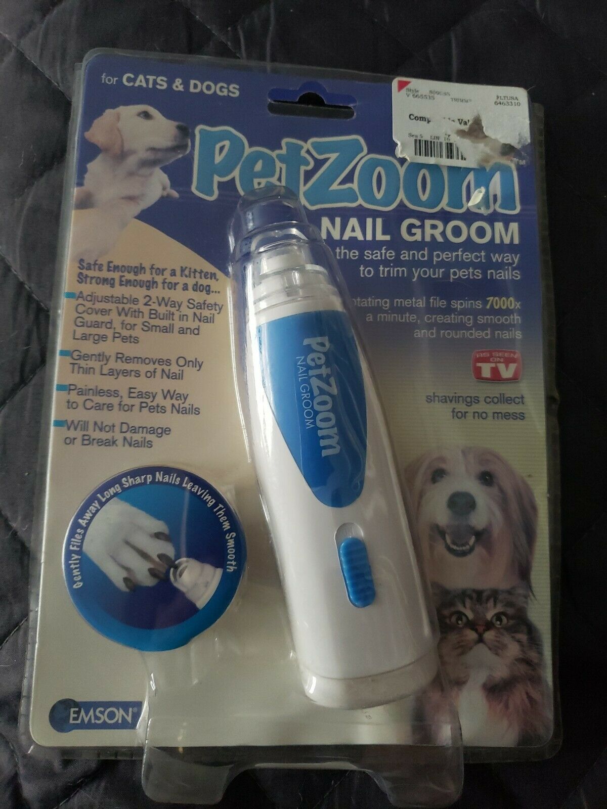 Pet Zoom Nail Groom Clipper For Cats And Dogs As Seen On Tv - Electric. New.