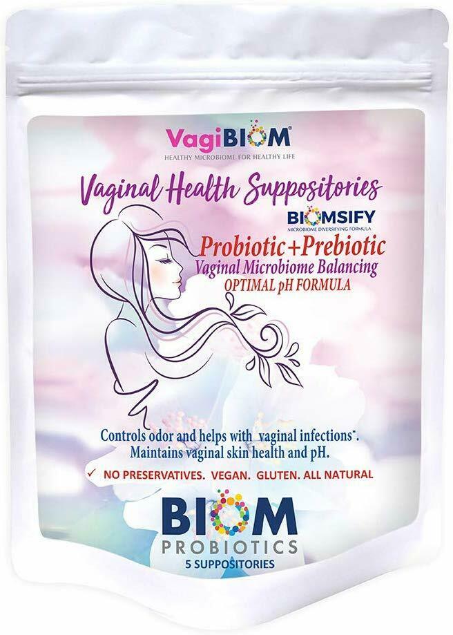 Vaginal Probiotic Suppository(5):natural,vaginal Ph & Odor Control,no Parabens