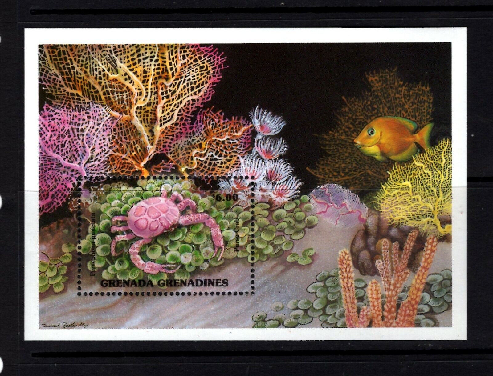 Grenada - Grenadines #1209 (1990 Parse Crab Sheet) Vfmnh Cv $5.00