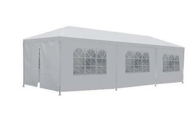 10'x30' White Outdoor Gazebo Canopy Wedding Party Tent 8 Removable Walls -8