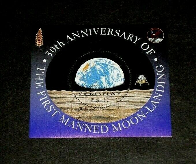 Solomon Islands, 1999, Moon Landing, Space, Souvenir Sheet, Lot #34, Cto, Lqqk