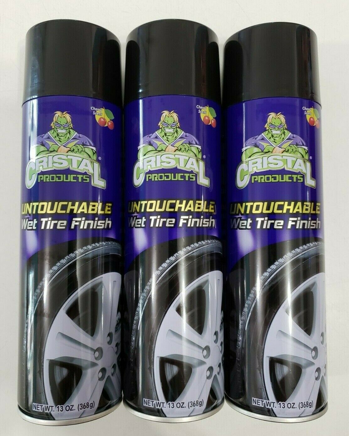 Cristal Products Untouchable Wet Tire Finish 13oz Pack Of 3 Ever Wet Look