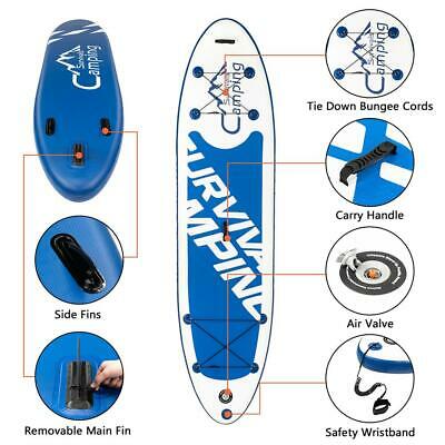 11ft Inflatable Stand Up Paddle Board SUP Surfboard with complete kit 6'' thick