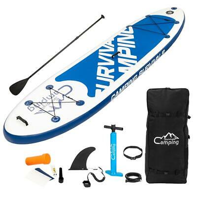 11'Inflatable Stand Up Paddle Board Surfboard SUP w/Fin+Complete Kit+Bag 6