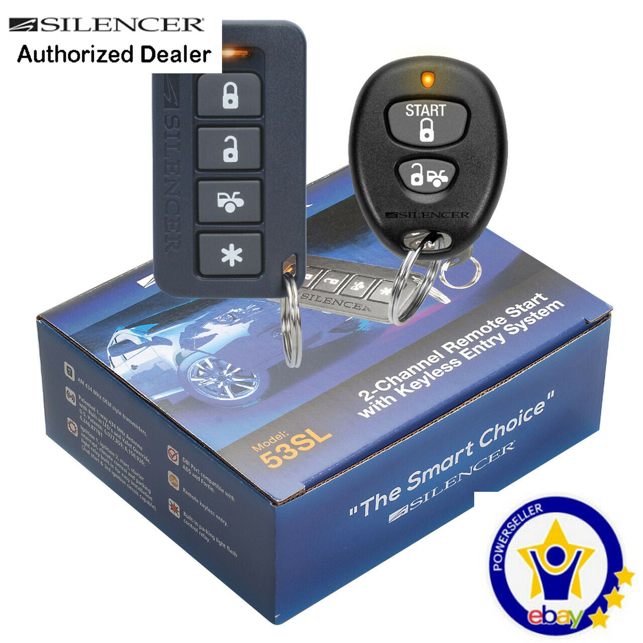 Silencer 53sl One-way Remote Starter And Keyless Entry System
