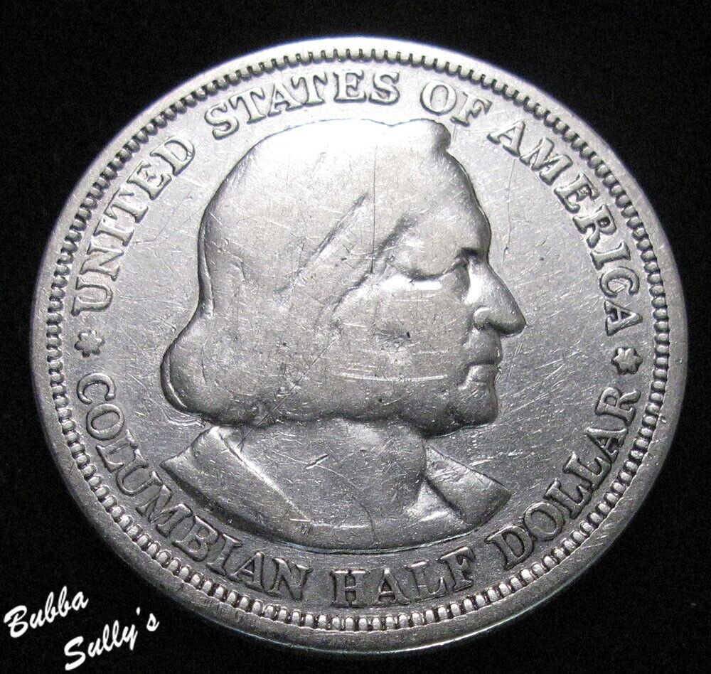 1893 Columbian Commemorative Half Dollar XF Details