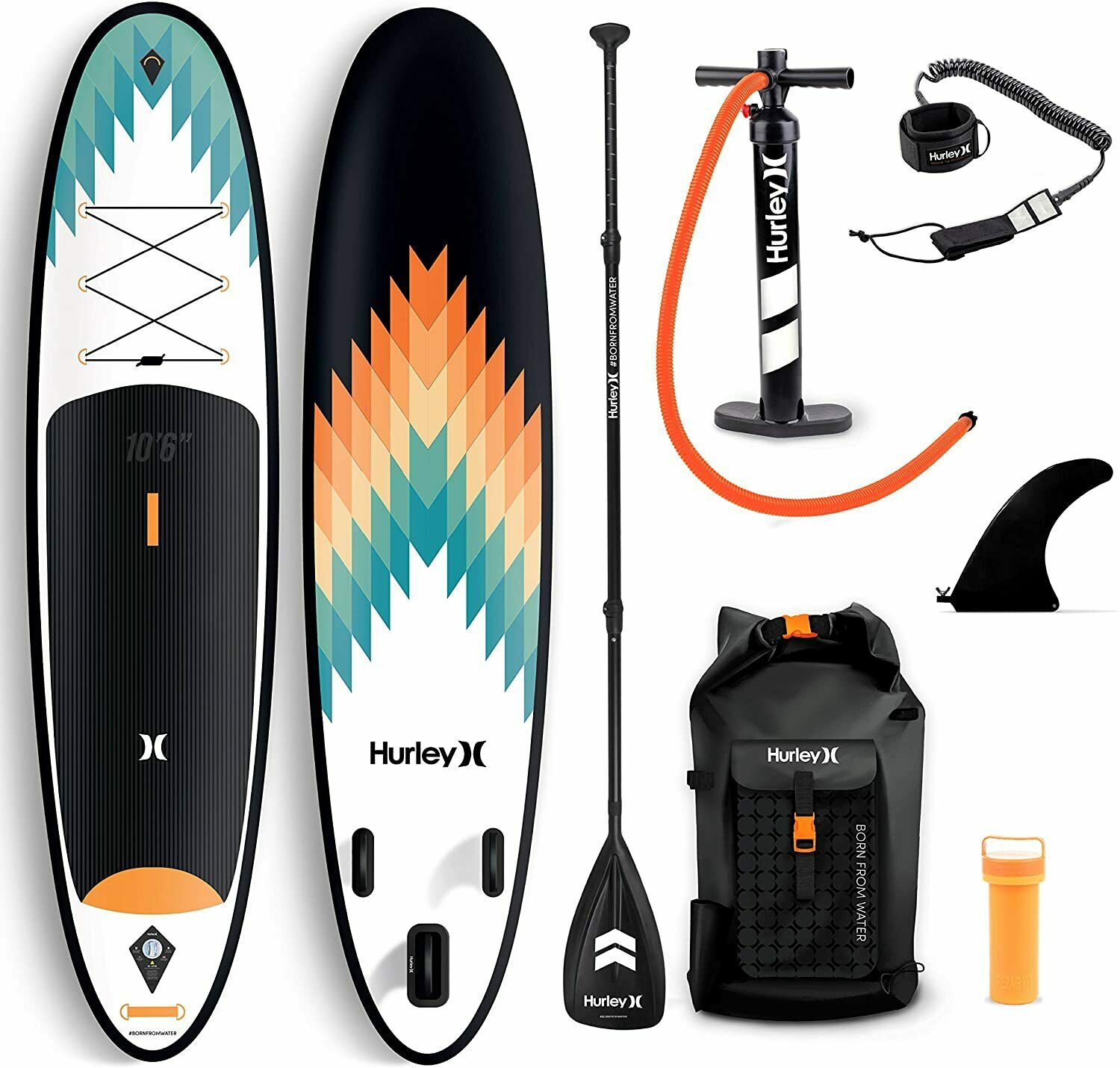 Hurley Advantage 10' 6" Outsider Stand Up Inflatable Paddle Board With Kit