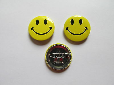48 Smiley Face Pins Yellow Smile Happy Face Lapel Pin Button Birthday Party Nice