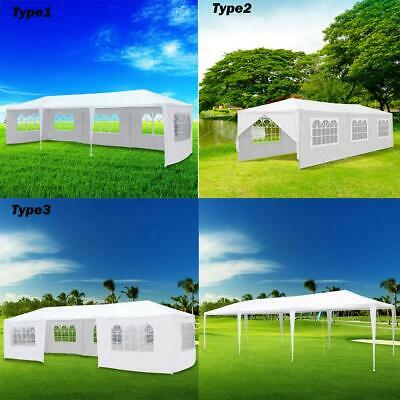 10'x30'outdoor White Canopy Party Wedding Tent Heavy Duty Gazebo Garden Bbq