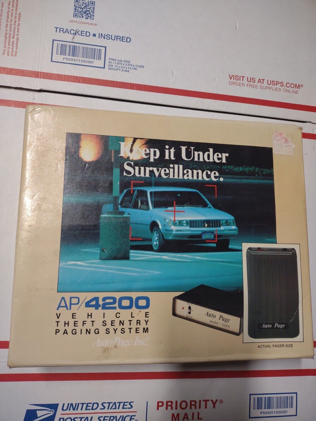 AutoPage Inc. AP/4200 Vehicle Theft Sentry Paging System Antique Collectable