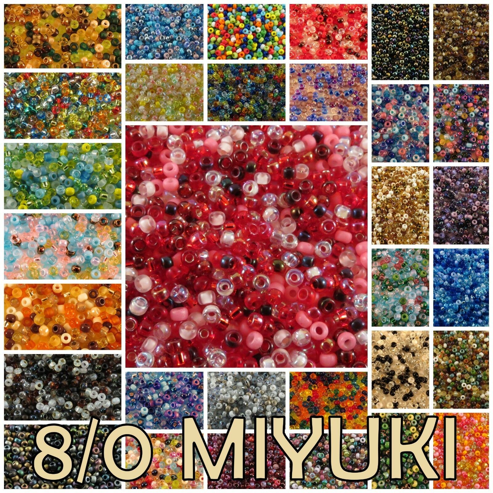 8/0 22 G Miyuki Japanese Round Seed Beads Mix