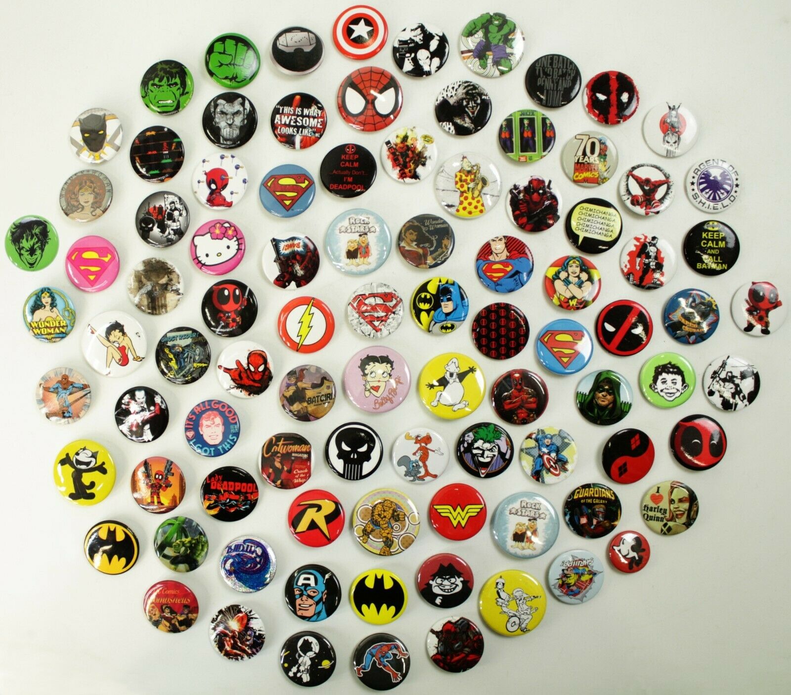 Comic Related Movie Buttons Pins Badges 90+ DESIGNS Mix & Match Gifts