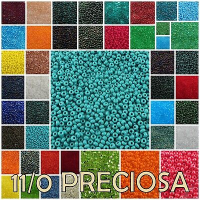11/0 Preciosa Czech Round Seed Beads #50100-97090