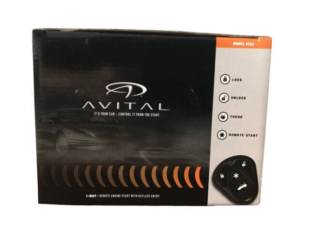 Avital 4103LX Remote Start with Two 4-Button Remotes - Black