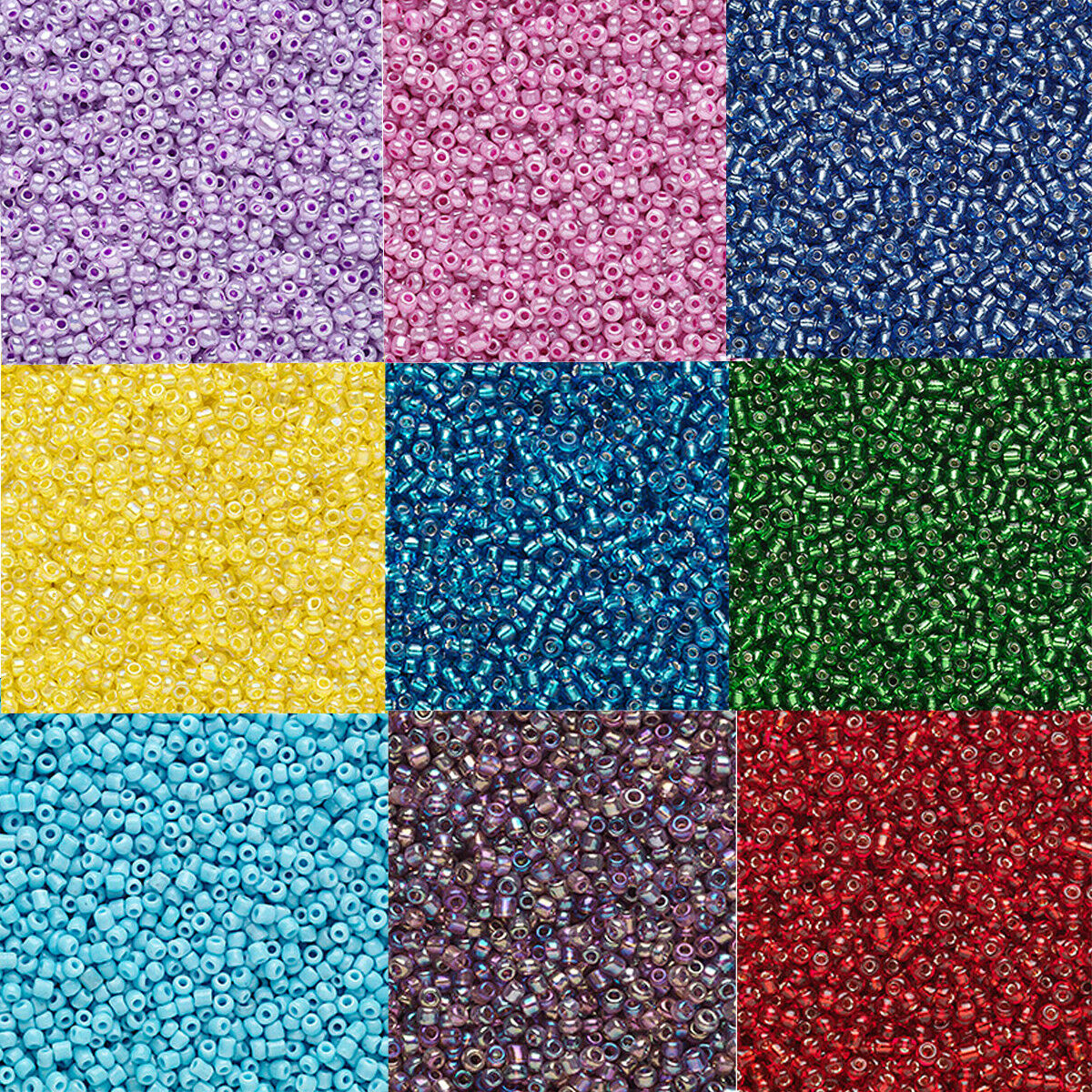 20 Grams ( 2000 Beads ) Tiny 11/0 Round Glass Seed Beads Loose # 11 Opaque Color