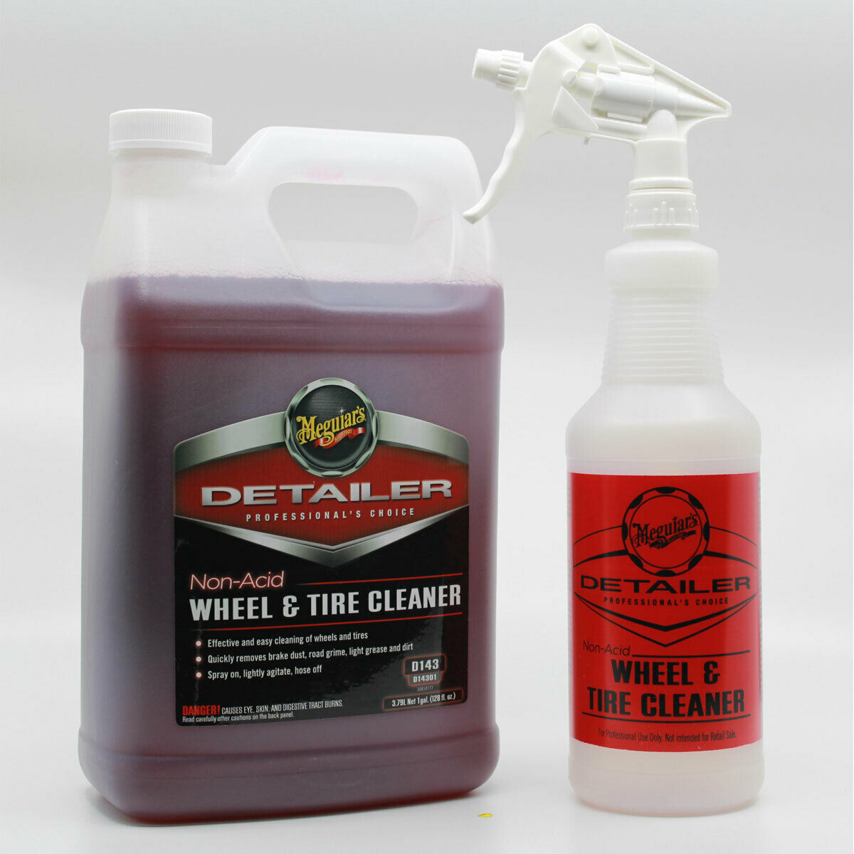 Meguiars Non-acid Wheel & Tire Cleaner With Spray Bottle & Sprayer D14301-btl