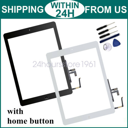 Replacement Touch Screen Digitizer + Home Button For iPad 2017 5th A1822 A1823