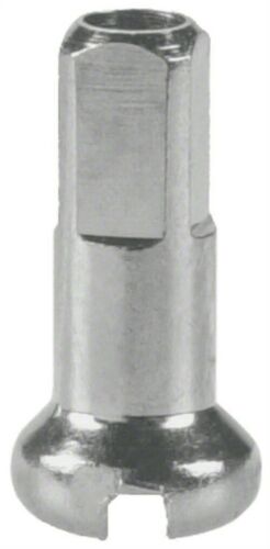 Dt Swiss Standard Brass Nipples: 2.0 X 12mm, Silver, Box Of 100