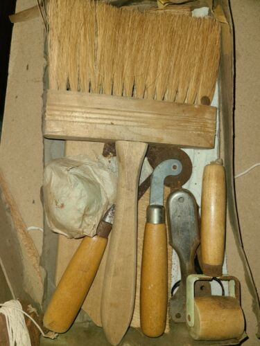 Antique Vintage Wallpaper Hand Tools  ~ 6 Wooden Handles ~1  Hyde Trimmer