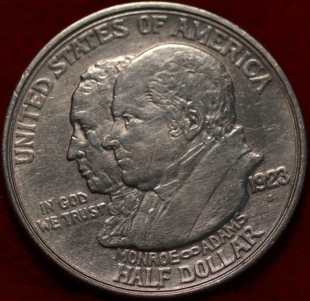 1923-s San Francisco Mint Monroe Doctrine Silver Comm Half