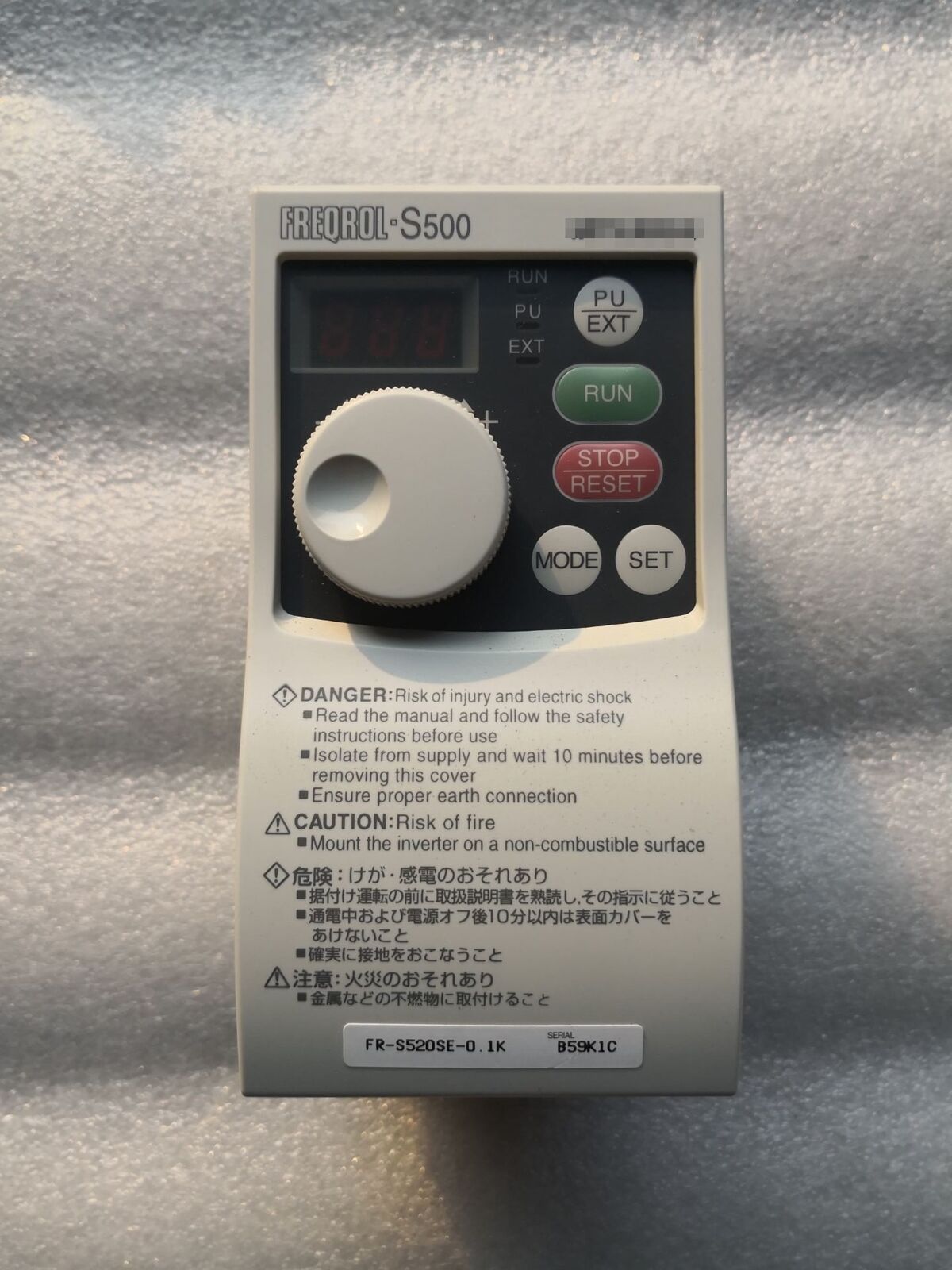 Fr-s520se-0.1k For Mitsubishi Frequency Converter 0.1kw 220v Used