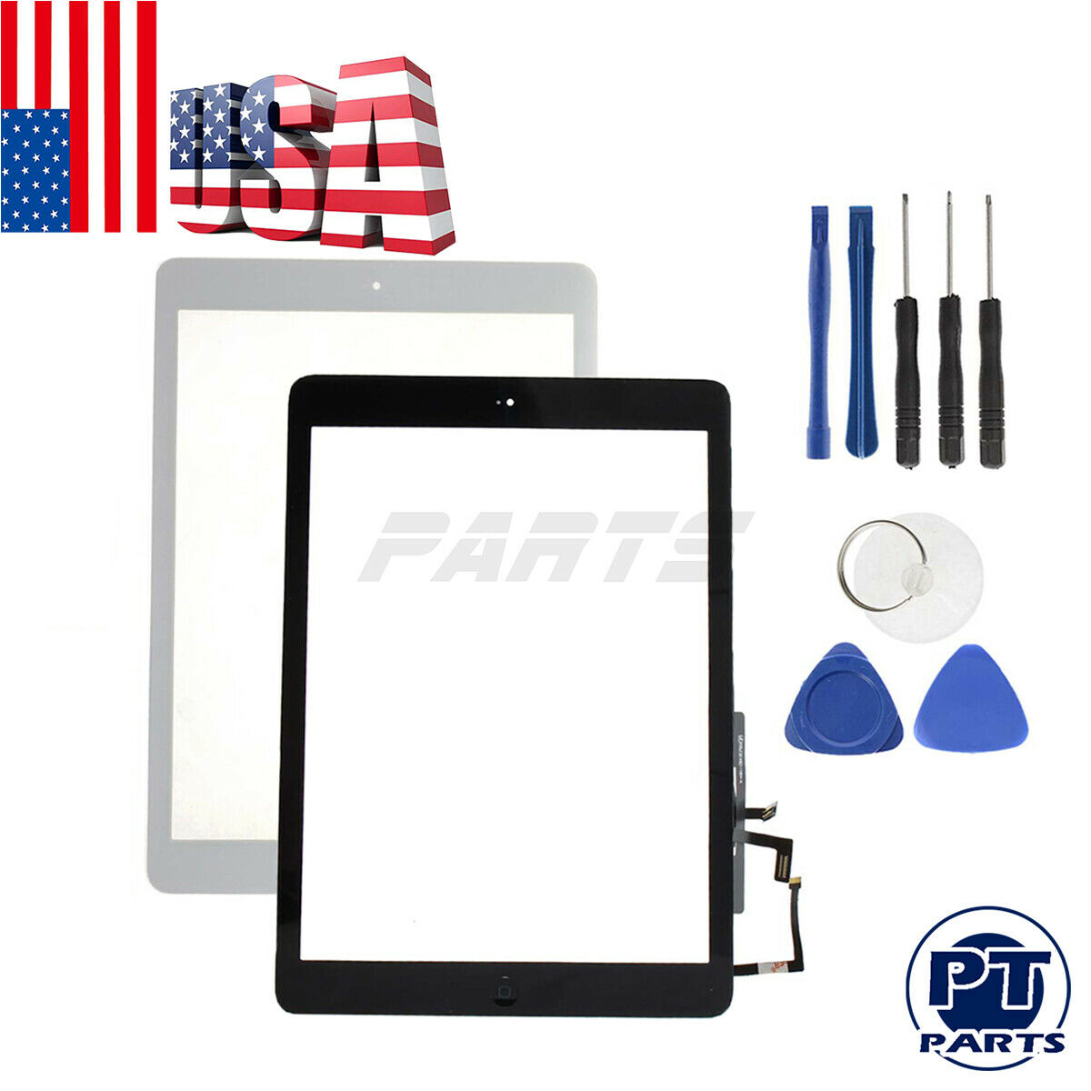 For Ipad Air Screen Replacement 1st A 1474 1475 1476 Touch Digitizer+home Button