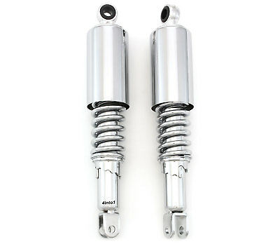 Chrome Motorcycle Rear Shocks Eye / Clevis 321mm 12 5/8" Honda Cb350/450/500/550