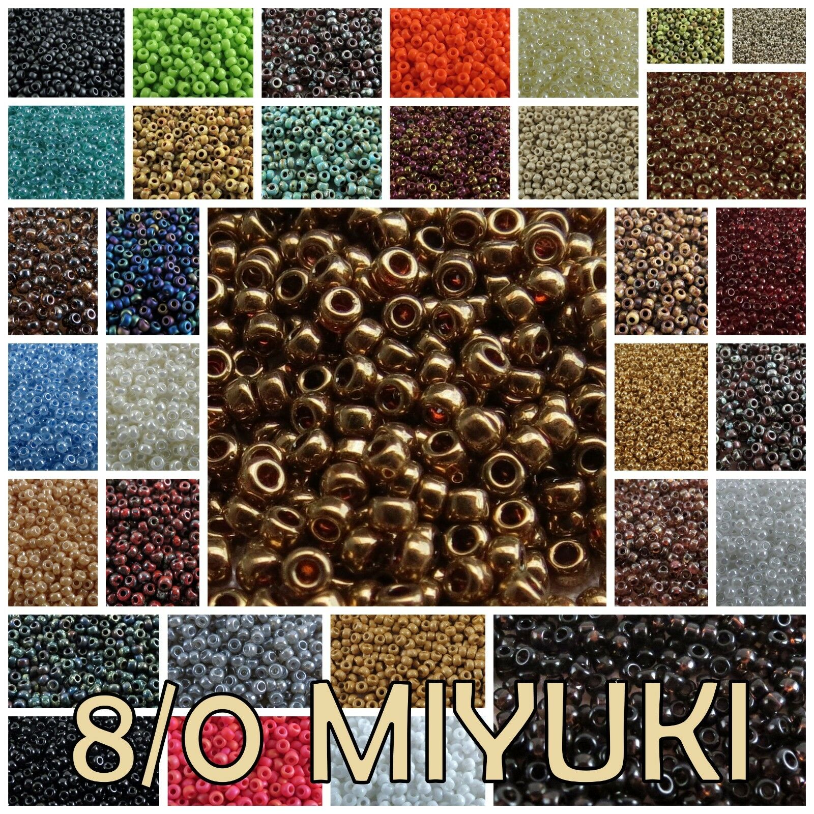 8/0 22 g Miyuki Japanese Round Seed Beads #301-4517