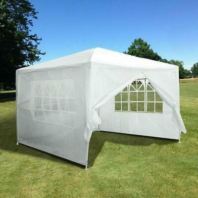 10'x10' Carport Garage Car Shelter Canopy Party Tent Sidewall With Windows White