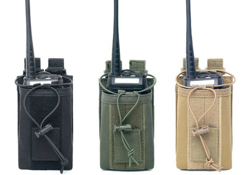 Outdoor Tactical Molle Radio Walkie Talkie Holder Bag Military Magazine Pouch