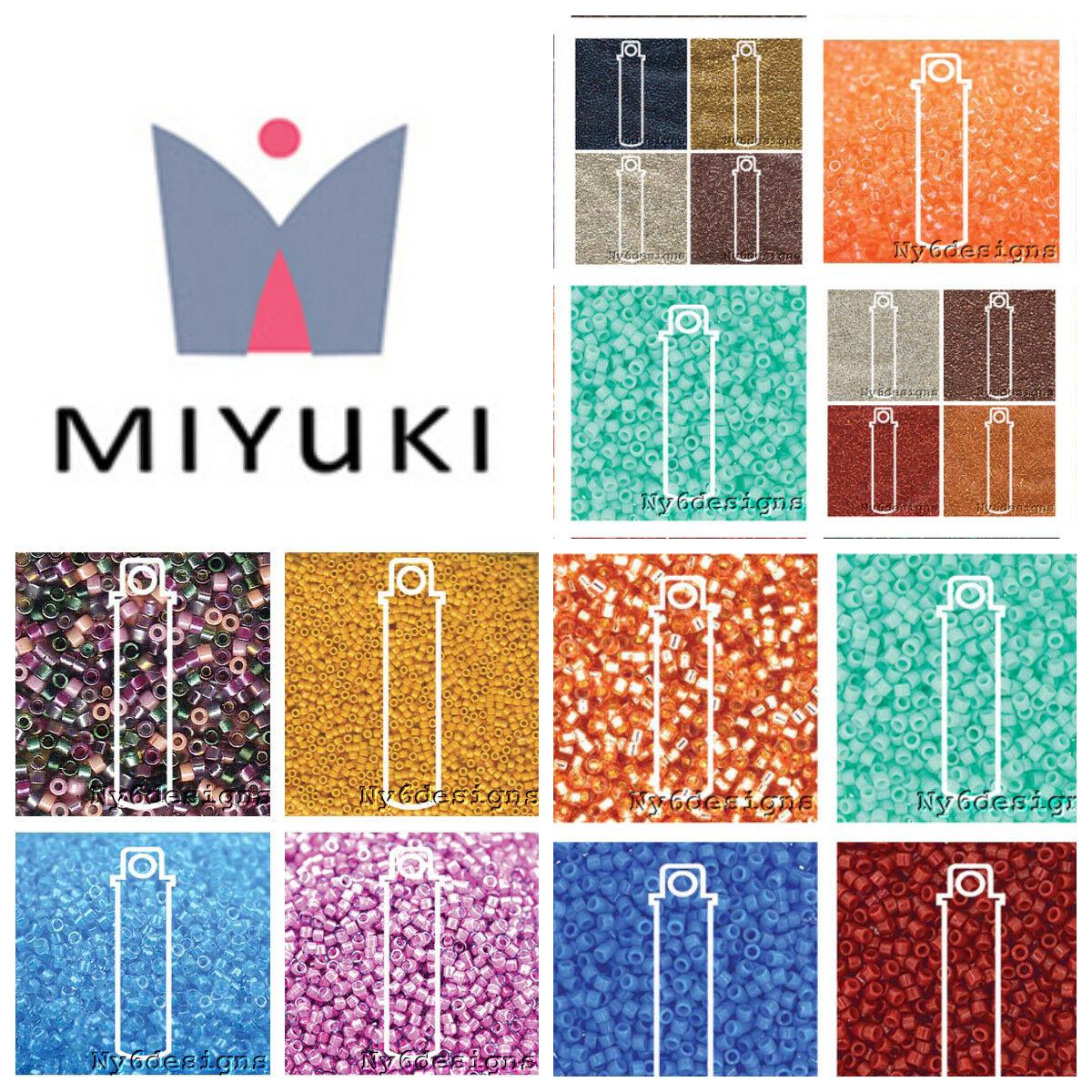 Miyuki Delica #11 Glass Seed Beads 11/0 Lots 7.2grams Shiny Matte Opaque 1200pcs