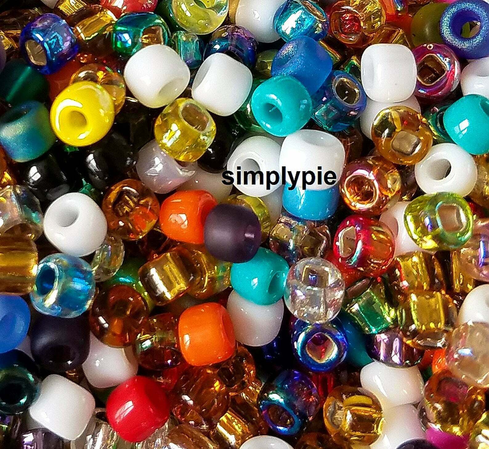 6/0 Matsuno Assorted Colors Glass Seed Beads 10-Grams