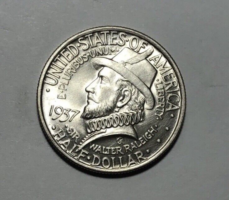 1937 Roanoke Commemorative Silver Half Dollar