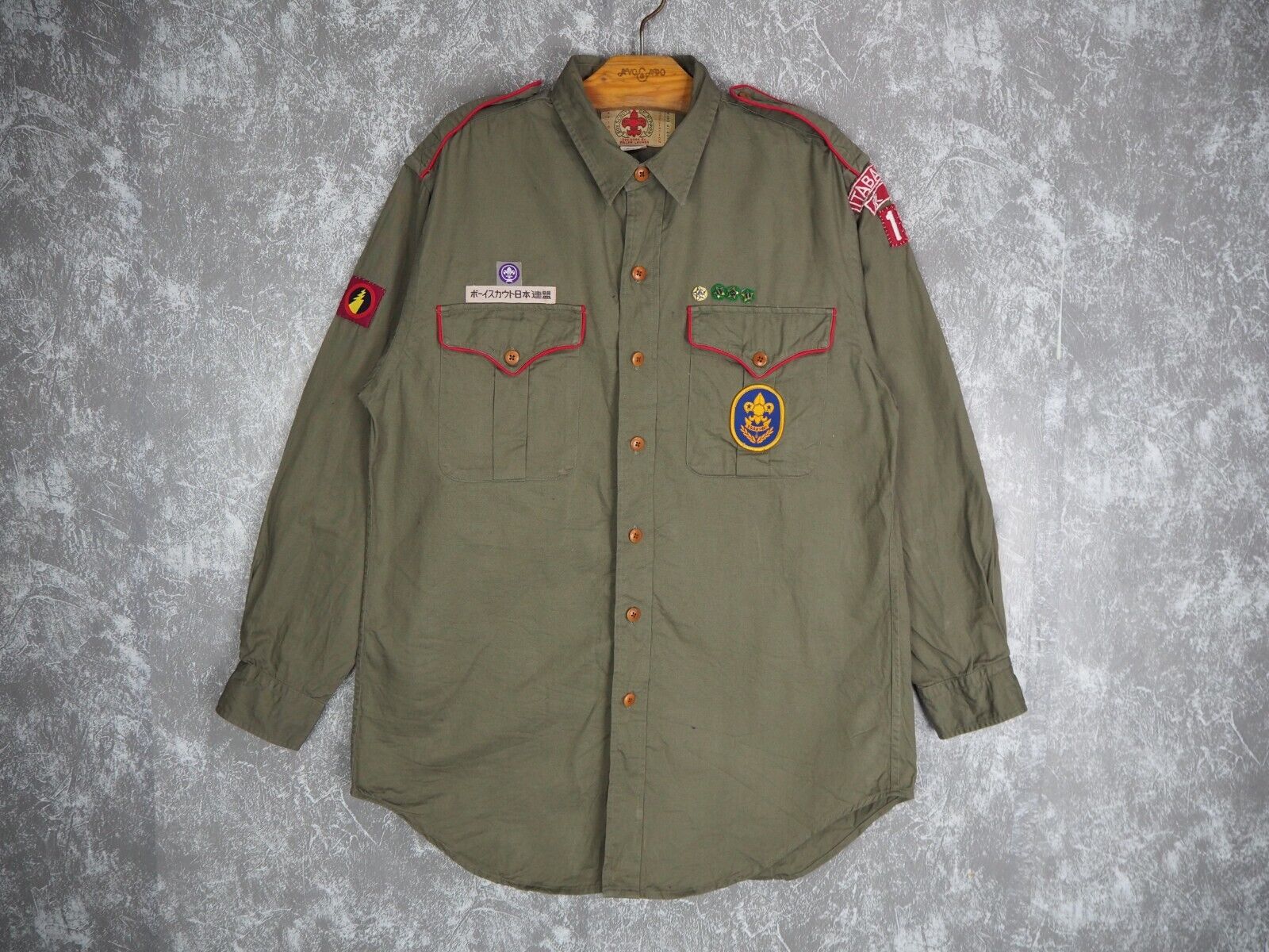 RARE Vintage Boy Scouts of Nippon RALPH LAUREN Shirt National Association Japan