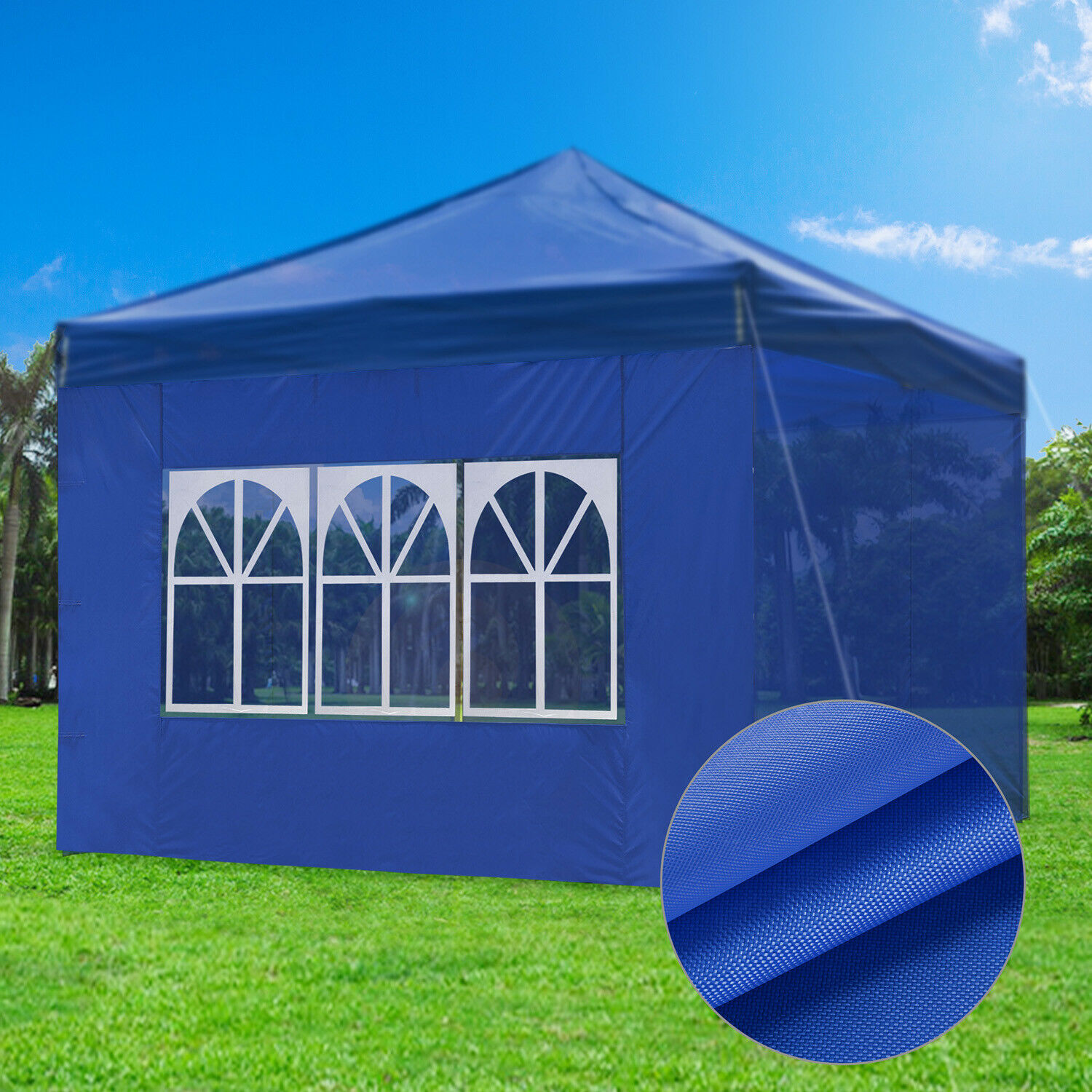 10x10ft Outdoor Canopy Anti-UV Gazebo Side Panel Folding Sidewall Outdoor Tent