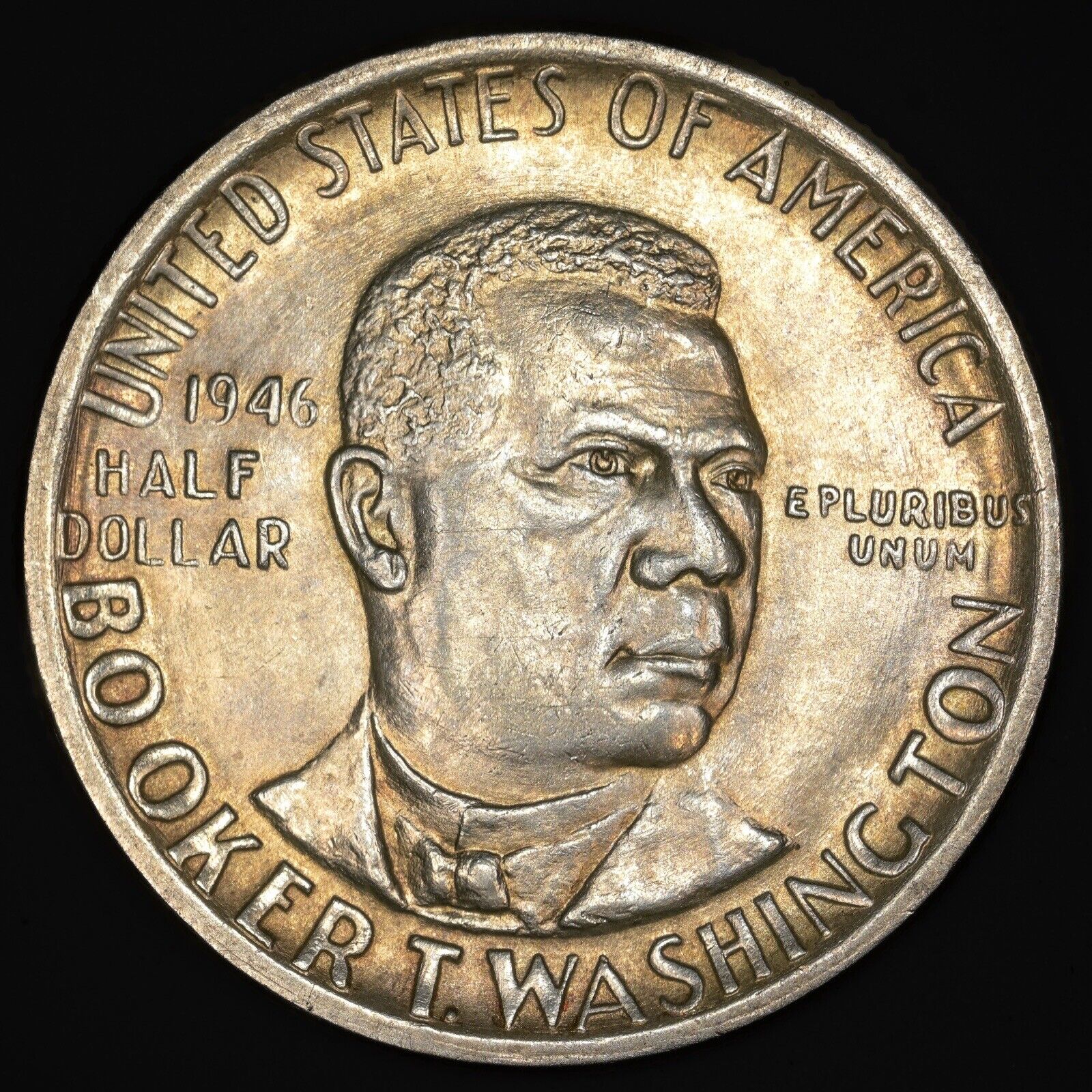 1946-p Booker T. Washington-high Grade Gem 90% Silver Commemorative Half Dollar