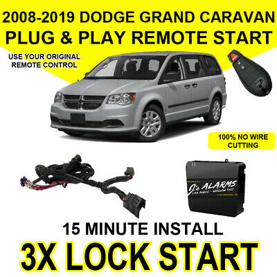 2008-2018 Dodge Grand Caravan Remote Start Add On Factory Key Fob 3x Lock Ch4