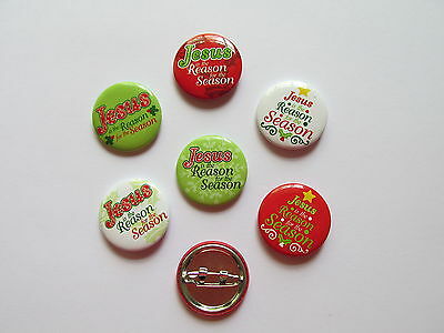 48 Jesus Is The Reason For The Season Pins Christmas Religious Mini Buttons