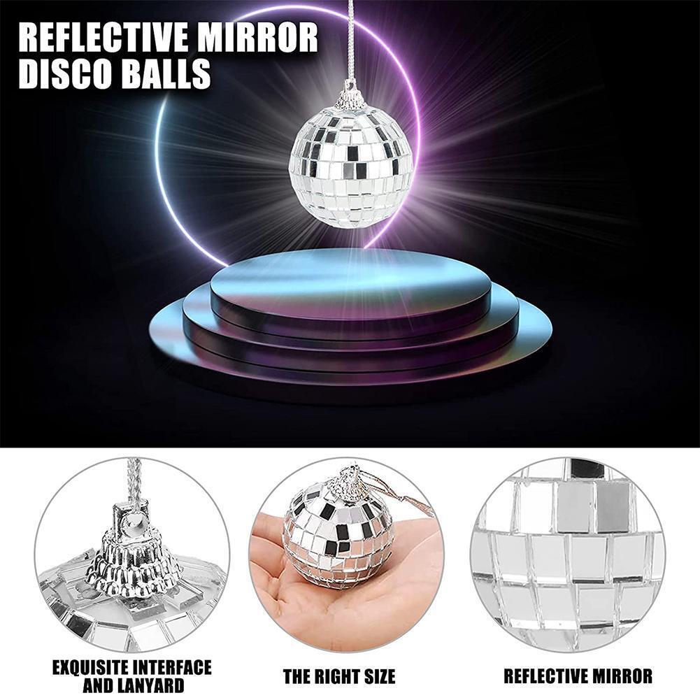 Mirror Glass Ball Disco DJ Stage Lighting Effect Party Home Decor Xmas n