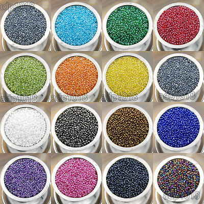 2000Pcs 2mm Czech Glass Seed Spacer Beads Jewelry Making DIY Pick More Color