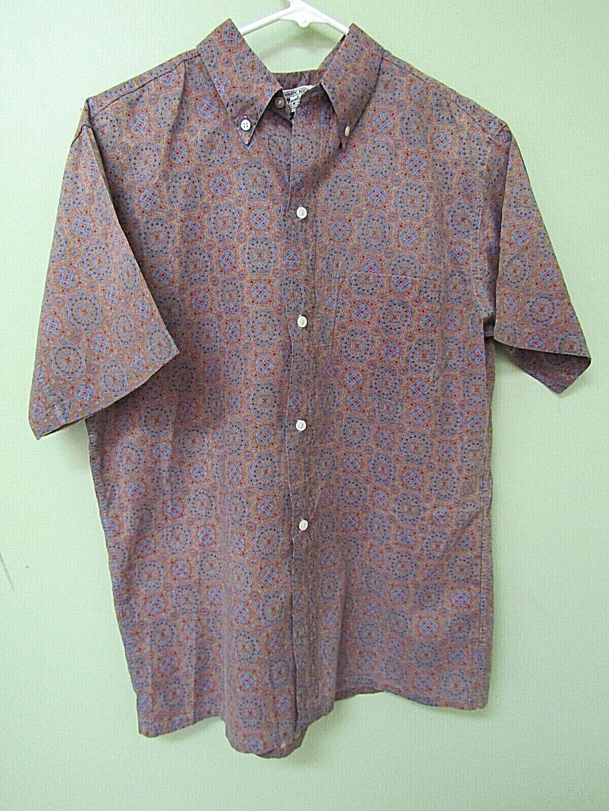 Mens Cotton 1960's Stained Glass Brand Shirt / Size M / 15-15 1/2'